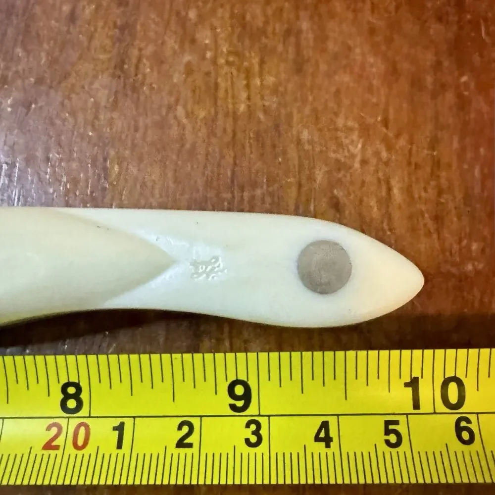Cutco #1721 KQ Trimmer Knife Serrated Double D Edge Pearl White Handle USA